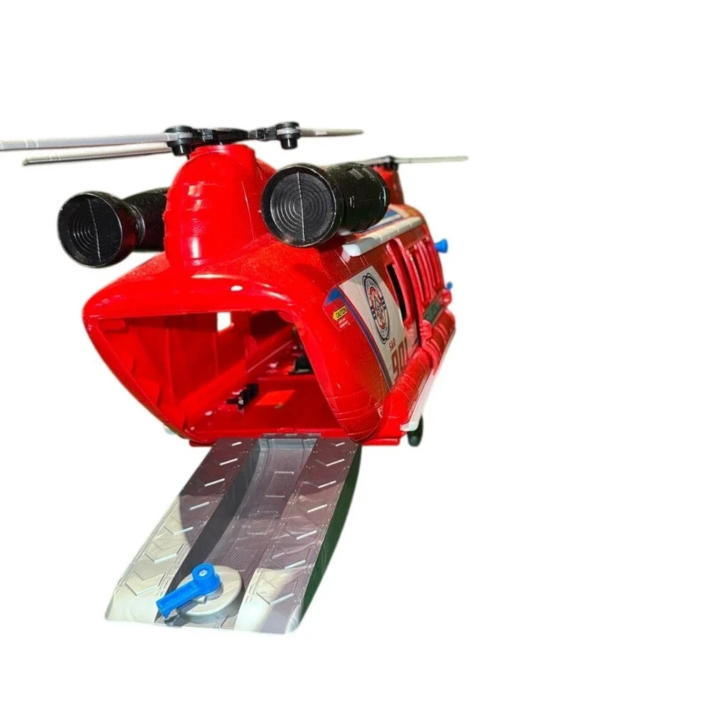 Dickie Toys Light & Sound Giant Helicopter Sea Rescue SAR 901 Red Toy Chopper